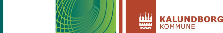 Grøn baggrund med kommunens logo